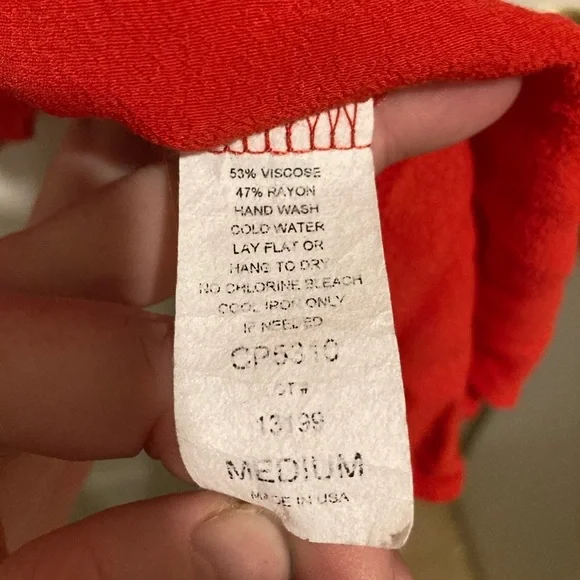 Women’s Mini Dress Red Sz Medium - Picture 7 of 8